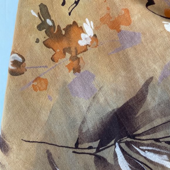 Austin Reed Floral A-Line Skirt - Brown and Orange - Picture 5 of 7